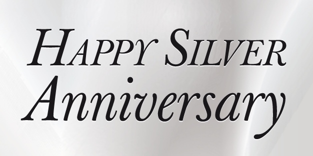 Anniversary Silver Banner Template Image