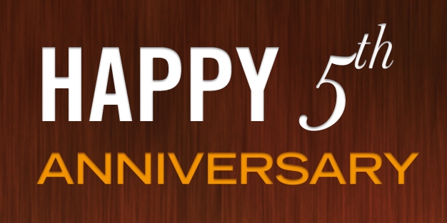 Anniversary Wood Banner Template Image