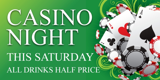 Pub Casino Night 01 Banner Template Image