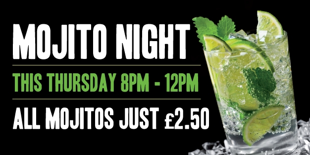 Pubs Mojito Night 01 Banner Template Image