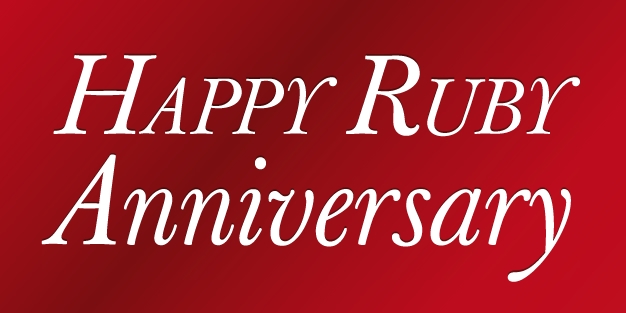 Anniversary Ruby Banner Template Image