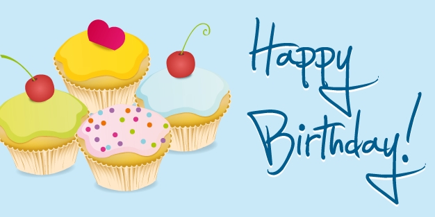 Birthday Cupcakes Banner Template Image